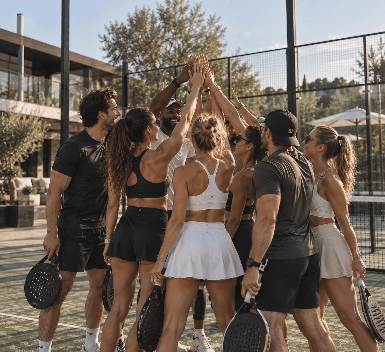 Groupe réuni dans un esprit d'entraide